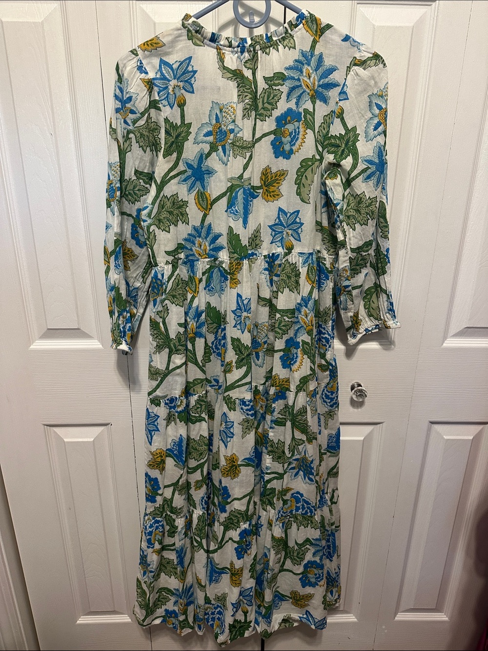 Tuckernuck White Floral Tiered Midi / Maxi Dress - Picture 8 of 8